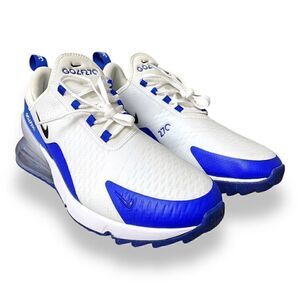 Nike Air Max 270 G Mens Golf Shoes White Racer Blue CK6483-106 size 11.5 No Box